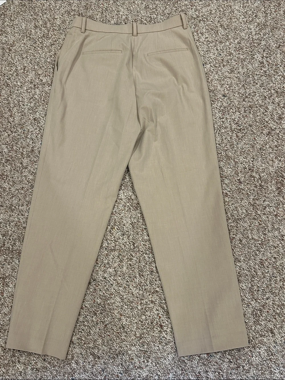 Uniqlo Women's Straight-Leg Trousers in Beige